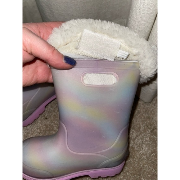 🌸✨Stride Rite 360 Toddler Rainbow Gecko Rain Boot with Cozy Removable Lining - Picture 10 of 14